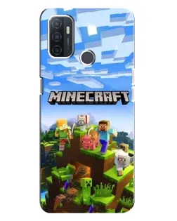 Чохол для OPPO A32 з картинкою «Minecraft класичний світ»