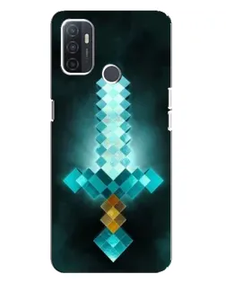 Чохол для OPPO A32 з картинкою «Алмазний меч неон»