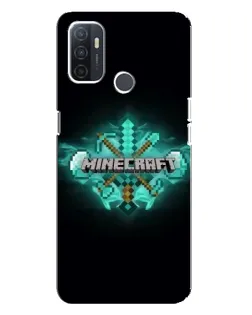 Чохол для OPPO A32 з картинкою «Minecraft Diamond лого»