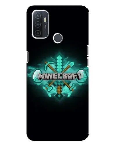 Чохол для OPPO A32 з картинкою «Minecraft Diamond лого»
