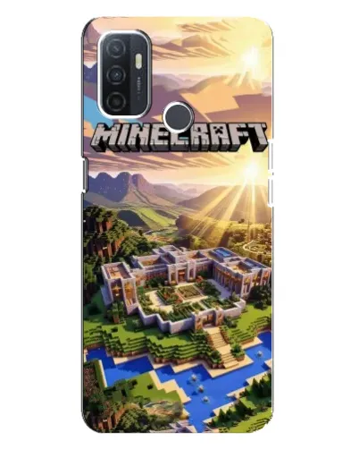 Чохол для OPPO A32 з картинкою «Minecraft панорама»