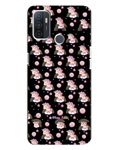 Чехол для OPPO A32 с картинкой «Magic Unicorn паттерн»