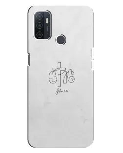 Чохол для OPPO A32 з картинкою «Івана 3:16 Хрест» Чохол для OPPO A32 з картинкою «Івана 3:16 Хрест»