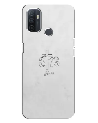 Чохол для OPPO A32 з картинкою «Івана 3:16 Хрест»