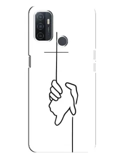 Чохол для OPPO A32 з картинкою «Рука тримає» Чохол для OPPO A32 з картинкою «Рука тримає»