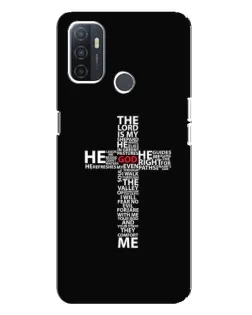 Чехол для OPPO A32 с картинкой «Текстовый крест» Чехол для OPPO A32 с картинкой «Текстовый крест»