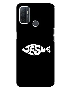 Чехол для OPPO A32 с картинкой «Рыба Jesus» Чехол для OPPO A32 с картинкой «Рыба Jesus»