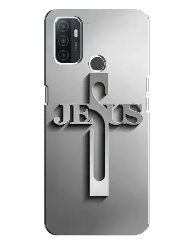 Чехол для OPPO A32 с картинкой «Металлический крест Jesus» Чехол для OPPO A32 с картинкой «Металлический крест Jesus»