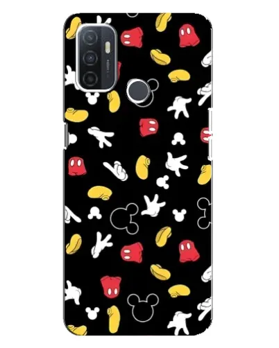 Чехол для OPPO A32 с картинкой «Графический принт лапок»