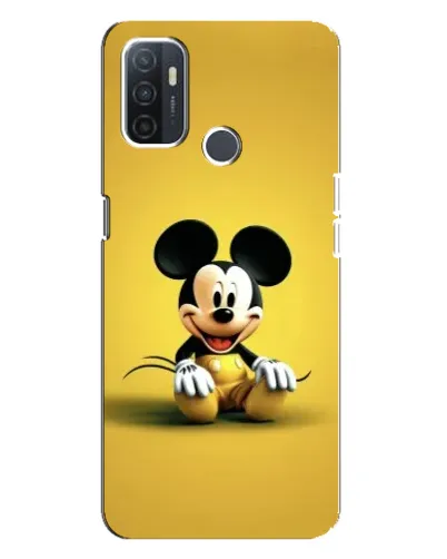 Чехол для OPPO A32 с картинкой «Микки на желтом»
