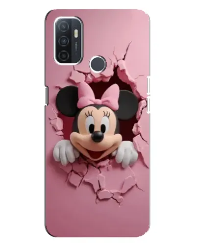 Чехол для OPPO A32 с картинкой «Минни сквозь стену»