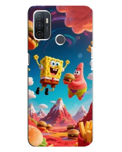 Чехол для OPPO A32 с картинкой «Космический фастфуд»