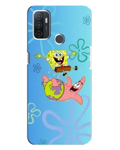 Чехол для OPPO A32 с картинкой «Спанч Боб и Патрик»
