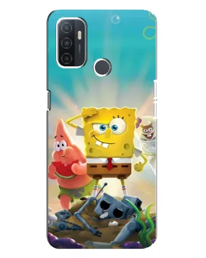 Чехол для OPPO A32 с картинкой «Спанч Боб победитель»