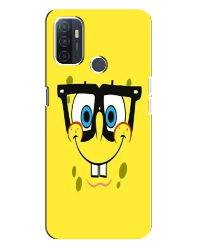 Чехол для OPPO A32 с картинкой «Минималистичный Спанч Боб» Чехол для OPPO A32 с картинкой «Минималистичный Спанч Боб»