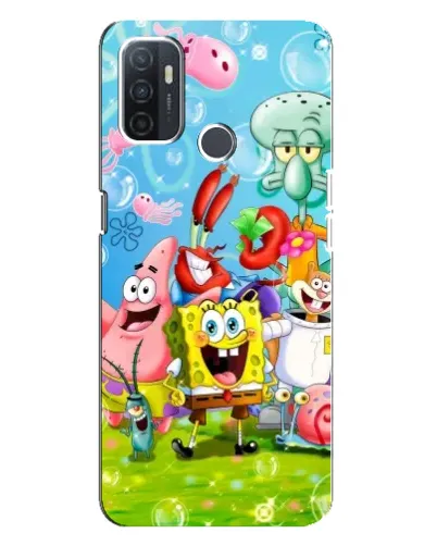 Чехол для OPPO A32 с картинкой «Губка Боб и друзья» Чехол для OPPO A32 с картинкой «Губка Боб и друзья»