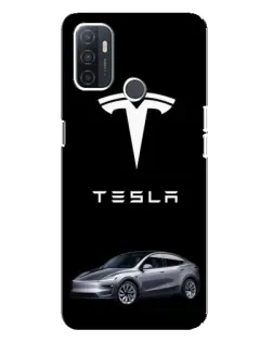 Чохол для OPPO A32 з картинкою «Tesla Model Y» Чохол для OPPO A32 з картинкою «Tesla Model Y»