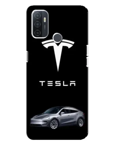 Чохол для OPPO A32 з картинкою «Tesla Model Y»