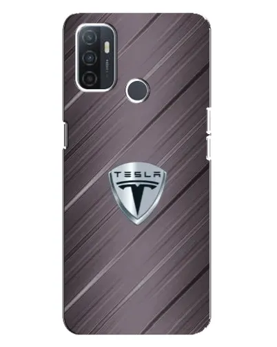 Чохол для OPPO A32 з картинкою «Металева текстура Tesla»