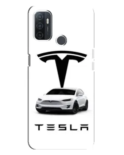 Чохол для OPPO A32 з картинкою «Tesla White Style» Чохол для OPPO A32 з картинкою «Tesla White Style»