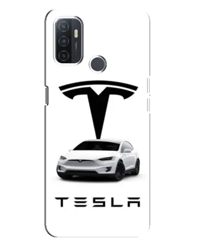 Чохол для OPPO A32 з картинкою «Tesla White Style»