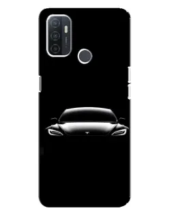 Чохол для OPPO A32 з картинкою «Фари Tesla Night» Чохол для OPPO A32 з картинкою «Фари Tesla Night»