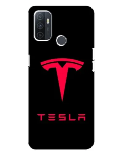 Чохол для OPPO A32 з картинкою «Tesla Red Logo»