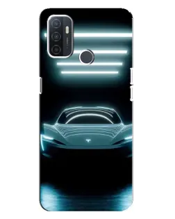 Чохол для OPPO A32 з картинкою «Tesla в неоні» Чохол для OPPO A32 з картинкою «Tesla в неоні»