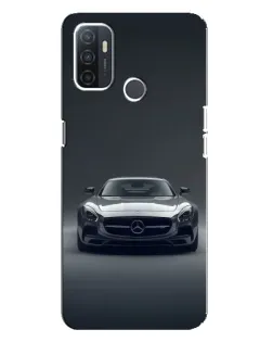 Чохол для OPPO A32 з картинкою «Mercedes на чорному»
