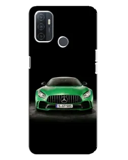 Чохол для OPPO A32 з картинкою «Mercedes — неоновий лого»