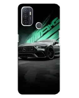 Чохол для OPPO A32 з картинкою «Темний Mercedes AMG»