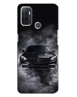 Чохол для OPPO A32 з картинкою «Mercedes у диму»