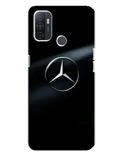Чохол для OPPO A32 з картинкою «Mercedes на металі»