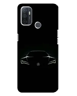 Чохол для OPPO A32 з картинкою «Mercedes — силует авто»