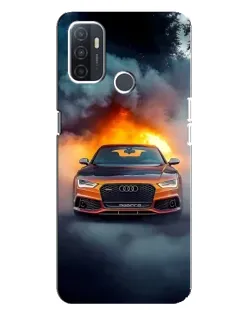 Чохол для OPPO A32 з картинкою «Audi у вогняному диму» Чохол для OPPO A32 з картинкою «Audi у вогняному диму»