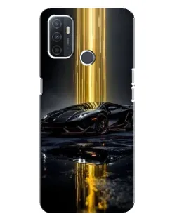 Чехол для OPPO A32 с картинкой «Ночной Lamborghini драйв»