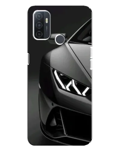 Чехол для OPPO A32 с картинкой «Lamborghini фары детализация»