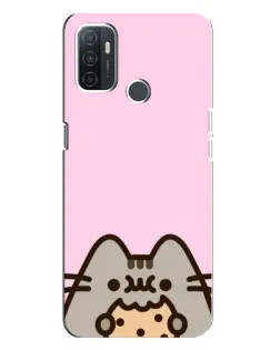 Чохол для OPPO A32 з картинкою «Pusheen та печиво» Чохол для OPPO A32 з картинкою «Pusheen та печиво»