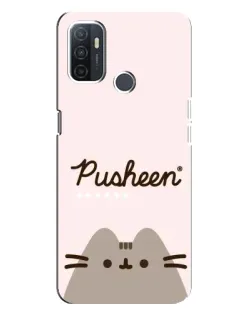 Чохол для OPPO A32 з картинкою «Pusheen логотип» Чохол для OPPO A32 з картинкою «Pusheen логотип»