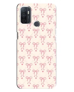 Чохол для OPPO A32 з картинкою «Рожеві бантики Coquette»