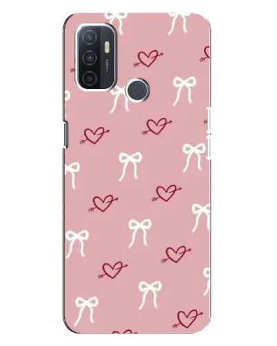 Чохол для OPPO A32 з картинкою «Серця та банти»