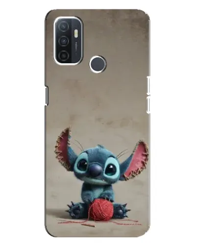 Чохол для OPPO A32 з картинкою «Стіч на чоричневому фоні»
