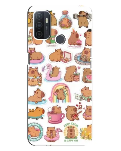 Чохол для OPPO A32 з картинкою «Капібари набір»