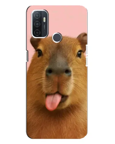 Чохол для OPPO A32 з картинкою «Капібара з язиком»