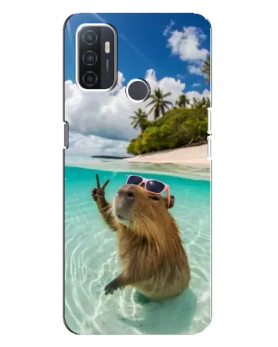 Чохол для OPPO A32 з картинкою «Капібара на морі»