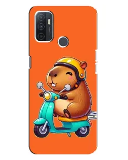 Чохол для OPPO A32 з картинкою «Капібара на скутері» Чохол для OPPO A32 з картинкою «Капібара на скутері»
