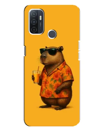Чохол для OPPO A32 з картинкою «Капібара на відпочинку»