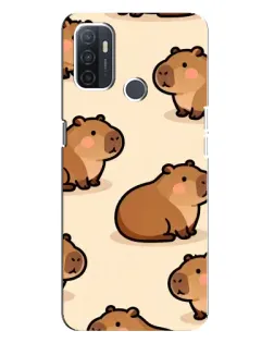 Чохол для OPPO A32 з картинкою «Паттерн милих капібар» Чохол для OPPO A32 з картинкою «Паттерн милих капібар»