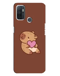 Чохол для OPPO A32 з картинкою «Капібара з серцем» Чохол для OPPO A32 з картинкою «Капібара з серцем»