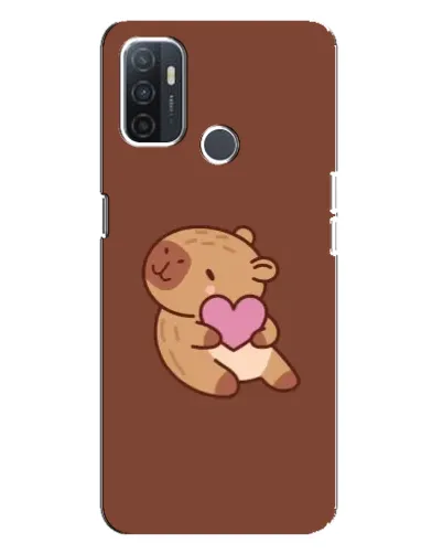 Чохол для OPPO A32 з картинкою «Капібара з серцем»